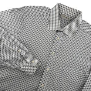Krizia Uomo Men's L Plaid Dress Shirt Classic Cotton Made in Italy Luxury Preppy